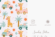 Cute Baby Giraffe Seamless Pattern, a Pattern Graphic by Pati Charm Studio (Thumbnail 5 of 6)