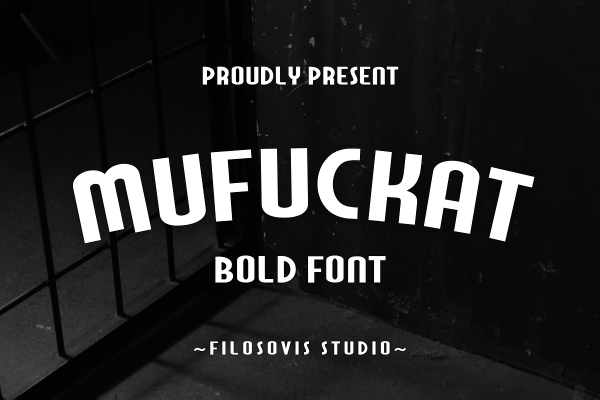Mufuckat | Modern Slab Serif, a Slab Serif Font by filosovis (Photo 1 of 5)