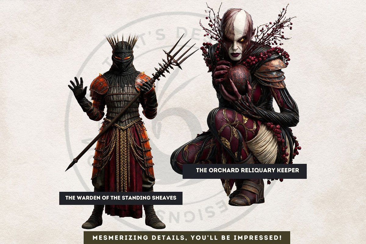 Harvest RPG Characters Cliparts, a Seasonal Illustration by ThatsDesignArt (Photo 10 of 15)