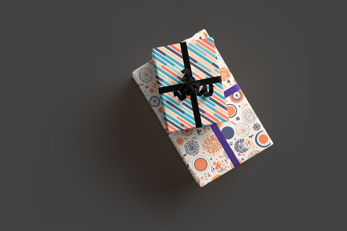 Wrapped Gifts Paper Mockup, an Advertising Mockup by Rami's Mockups (Photo 3 of 10)