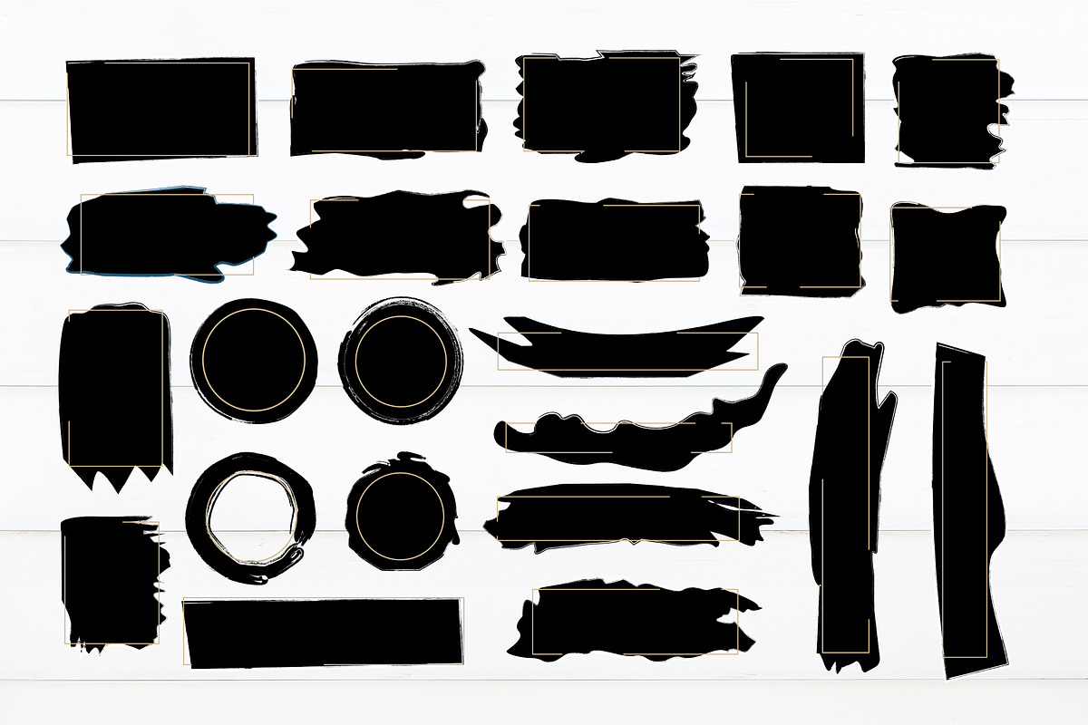 Abstract Spots, Brush Stroke, an Object Graphic by DysenkaArt (Photo 3 of 4)