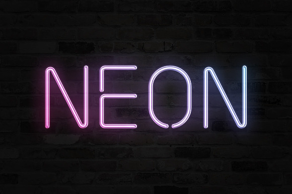 Neon Text Effect Neon Letters preview 2