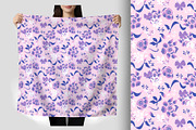 Wild Rose and Ribbon Seamless, a Pattern Graphic by Sharon Schwalbe (Thumbnail 4 of 7)