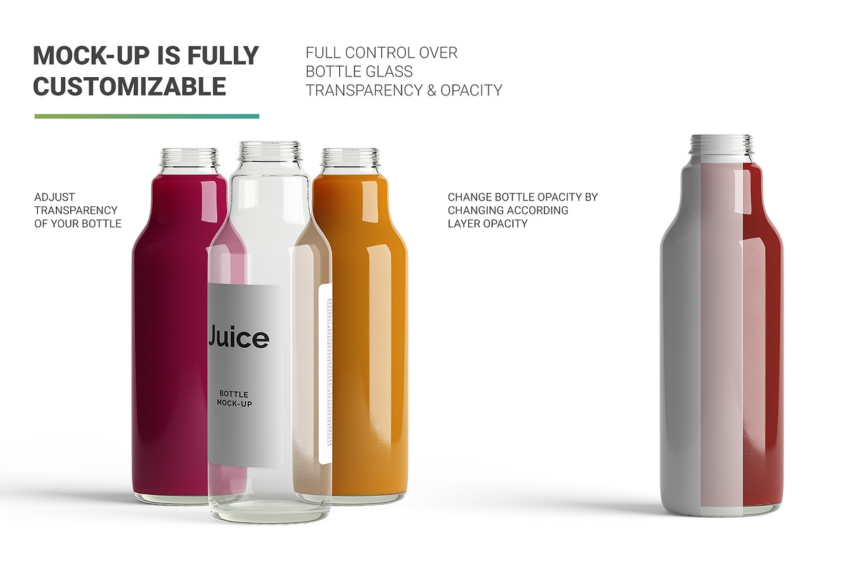 Juice Bottle Mock-Up, a Packaging Mockup by AY Mock-Ups (Photo 4 of 11)