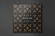 Skull & Roses: patterns, frames, a Pattern Graphic by ClipartMuchLove (Thumbnail 5 of 8)