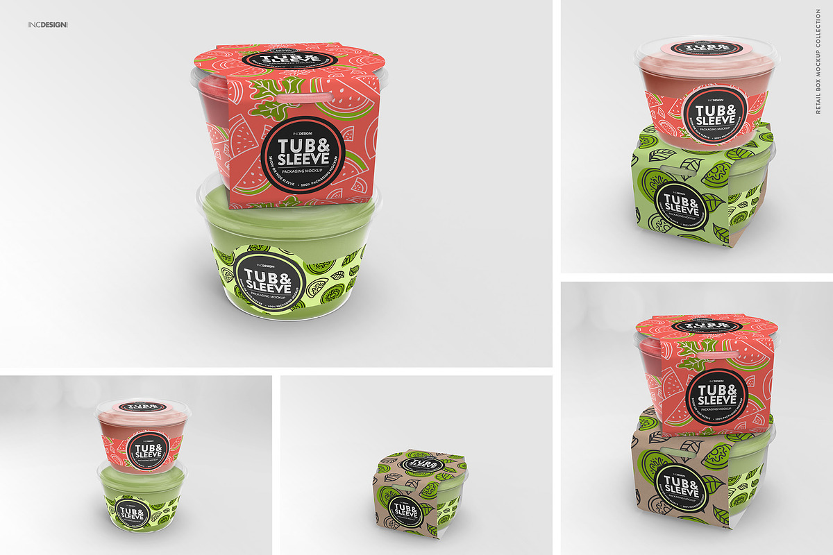 Tub and Sleeve Packaging Mockup, a Packaging Mockup by INCDesign (Photo 2 of 9)