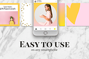 Instagram templates Mango Shake, a Social Media Template by Instagram templates E.B. (Thumbnail 3 of 3)