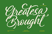 Greatesa Brought Bold Calligraphy, a Script Font by Letterena Studios Script (Thumbnail 1 of 20)