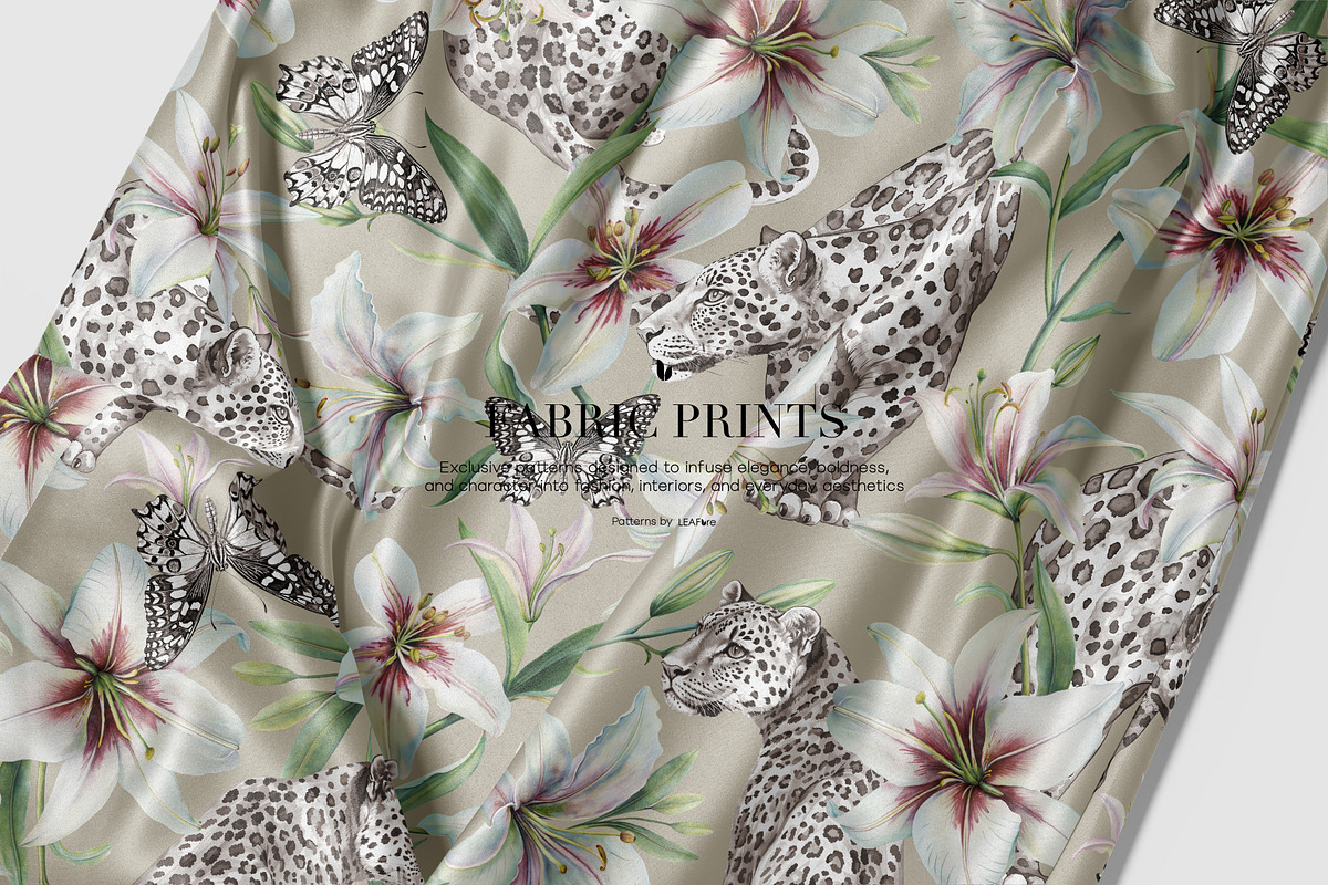 Moonlit Grace | Luxury Patterns, a Pattern Graphic by LEAFure (Photo 8 of 10)