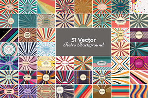 51 Vector Retro Background