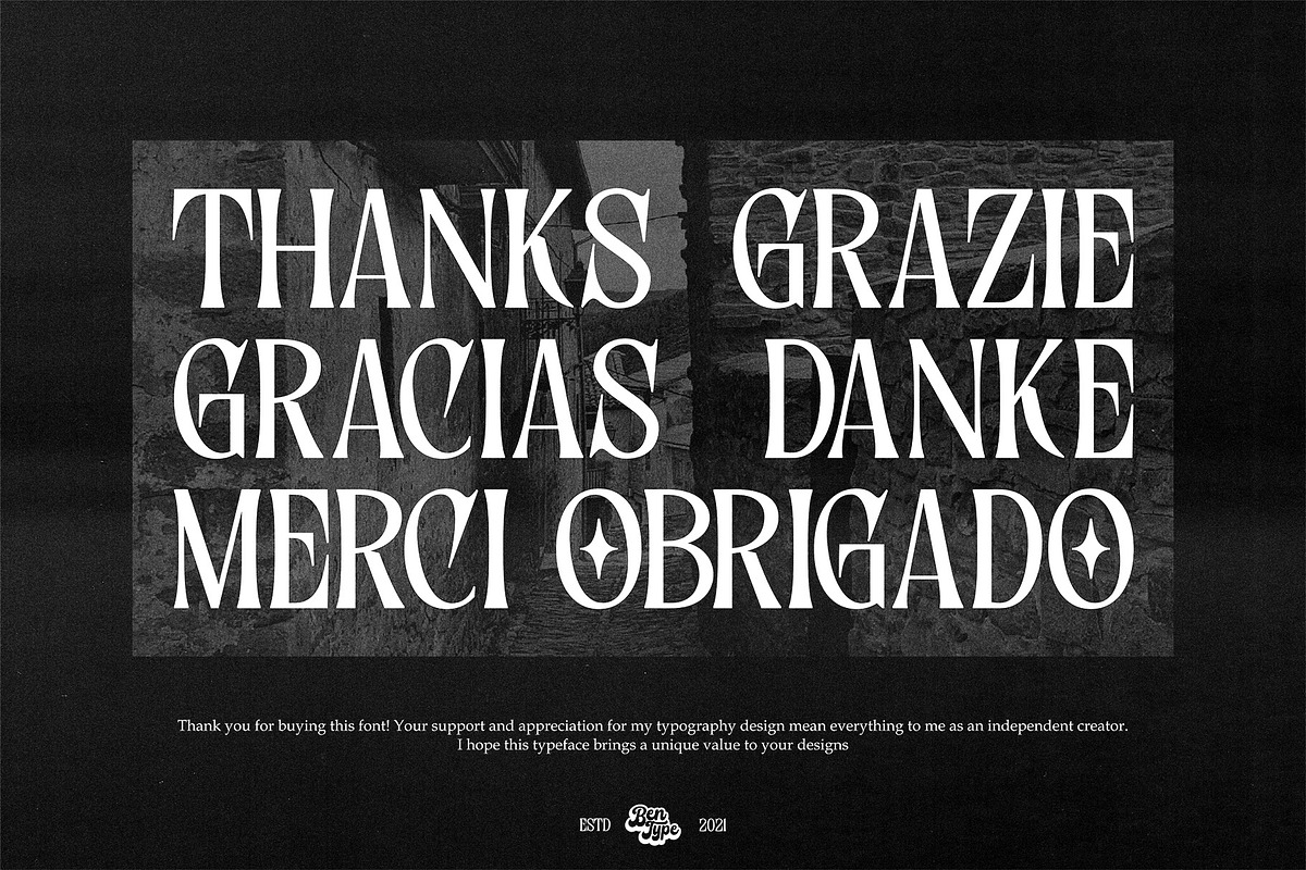 Yordic - Modern Serif Display, a Serif Font by Bentype Studio (Photo 7 of 7)