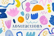 Abstractions shapes collection, a Social Media Template by Bosotochka♥Art (Thumbnail 1 of 11)