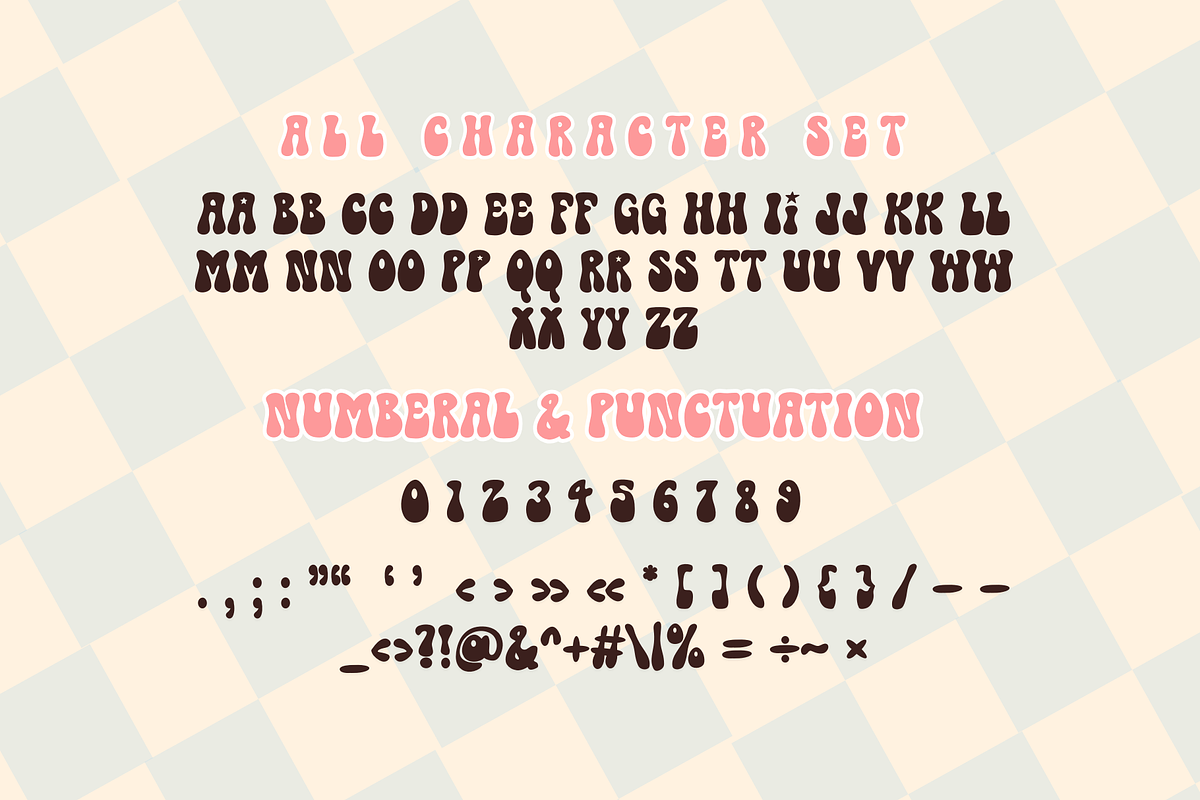 Groovy Star is a groovy font, a Sans Serif Font by Brown Cupple (Photo 5 of 6)
