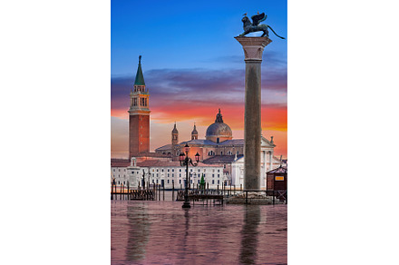 Piazza San Marco at dusk, Venice, an Architecture Photo by sborisov