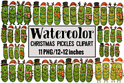 Christmas Pickles Clipart, an Illustration by Design Market (Thumbnail 1 of 5)