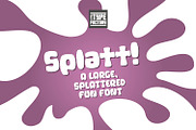 Splatt! a fat, splattered fun font, a Sans Serif Font by Little Type Factory (Thumbnail 11 of 11)