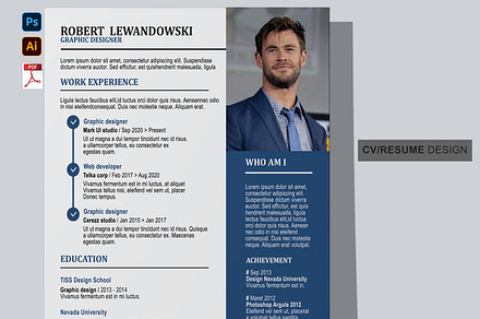 Creative cv/resume template design