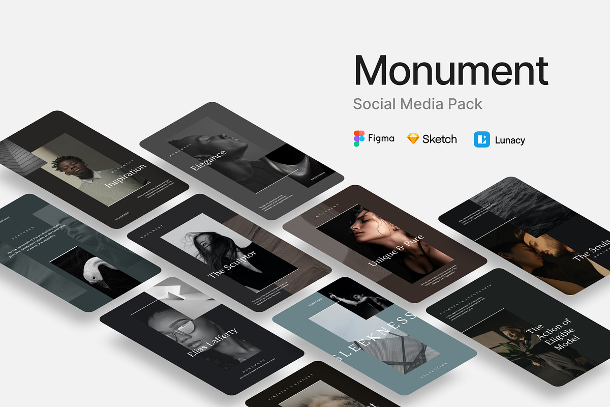 Social Media Figma Sketch Template, a Social Media Template by Goashape Studio (Photo 1 of 10)