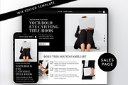 Dark Minimalistic Wix Sales Template, a Wix Template by Template Twist Shop (Thumbnail 1 of 10)