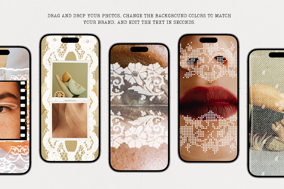 Lace & Pixels Stories, a Social Media Template by Kristina&Co (Photo 4 of 12)