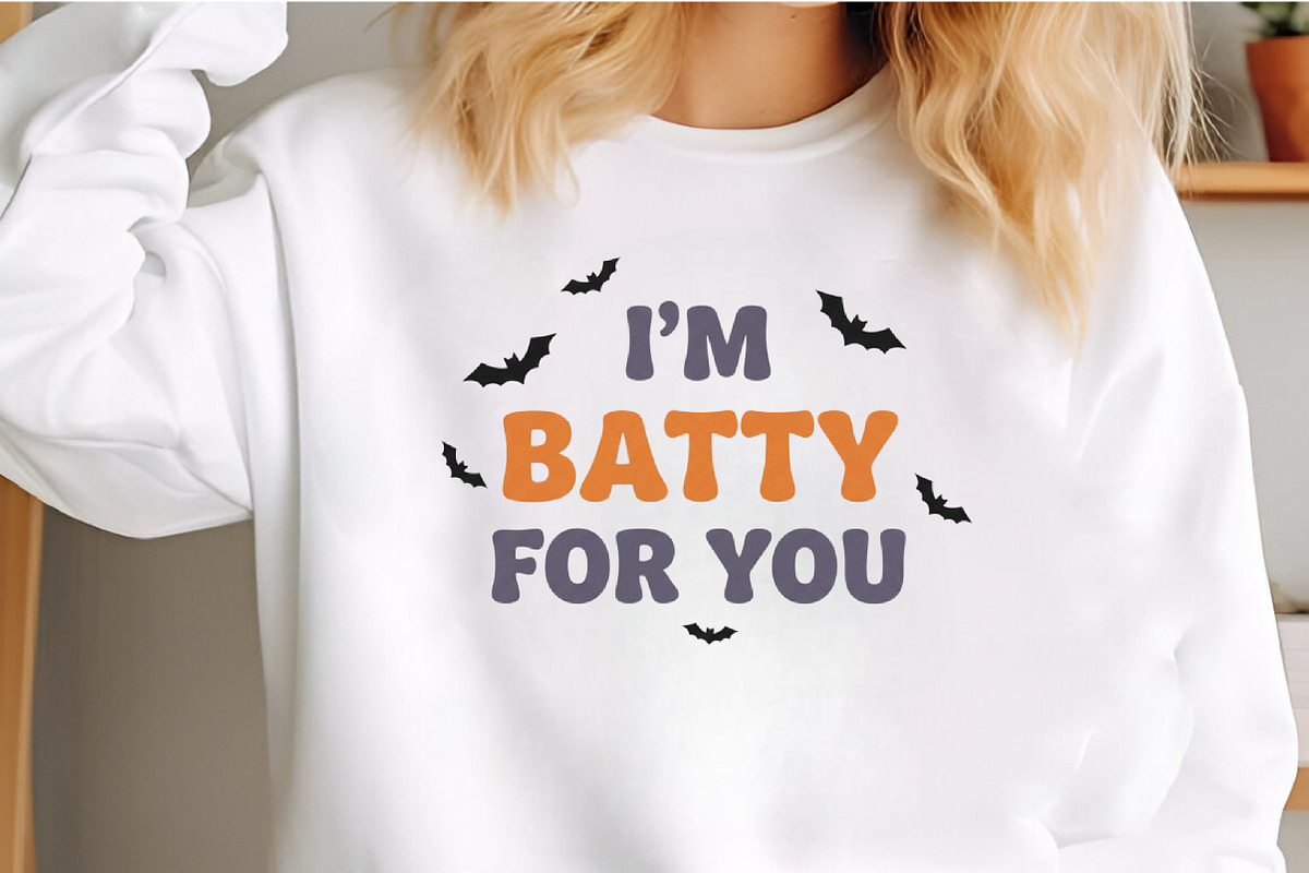 I’m Batty for You Halloween PNG, an Illustration by Craft Nest (Photo 5 of 6)