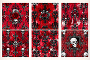 Halloween Red Gothic Digital Paper, a Pattern Graphic by Digital Artistic99 (Thumbnail 2 of 6)