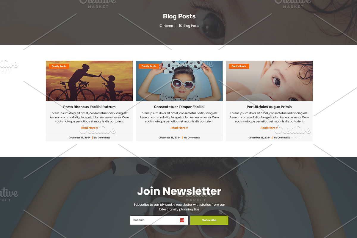 Family Planning Elementor Template, a WordPress Template by HasnainDEV (Photo 4 of 6)