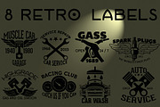 8 Retro Labels, a Branding & Logo Template by Arys Design (Thumbnail 4 of 4)