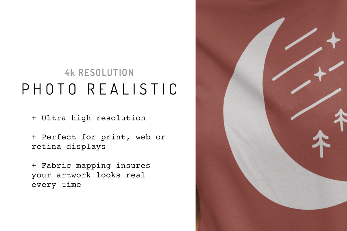Bella Canvas 3001 T-shirt Model, a Shirt Mockup by Moonlit Mocks (Photo 3 of 6)