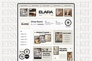 Modern Beige Etsy Shop Kit Template, a Branding & Logo Template by Anna Design Studio (Thumbnail 1 of 8)