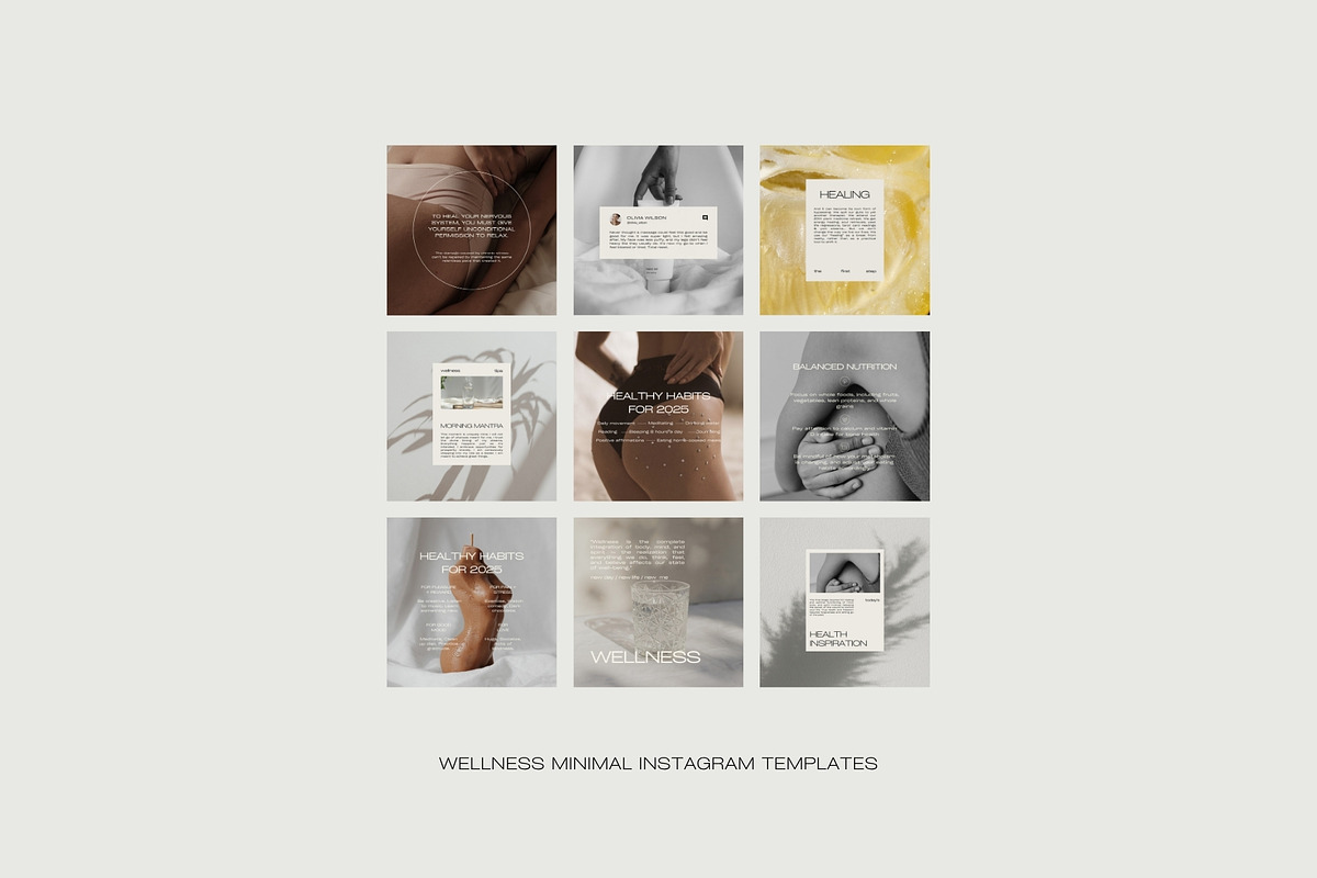 600 Wellness Instagram Templates for Coaches | Canva Bundle