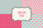 14 Seamless Patterns with Hearts, a Pattern Graphic by KannaaDesign (Thumbnail 2 of 4)