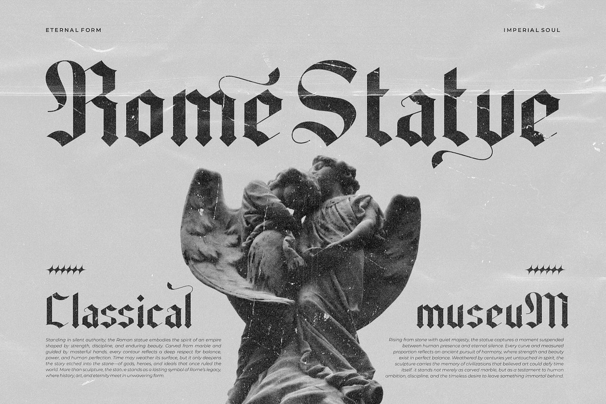 Locinse | Modern Blackletter Display, a Blackletter Font by Ermedia Studio (Photo 3 of 10)