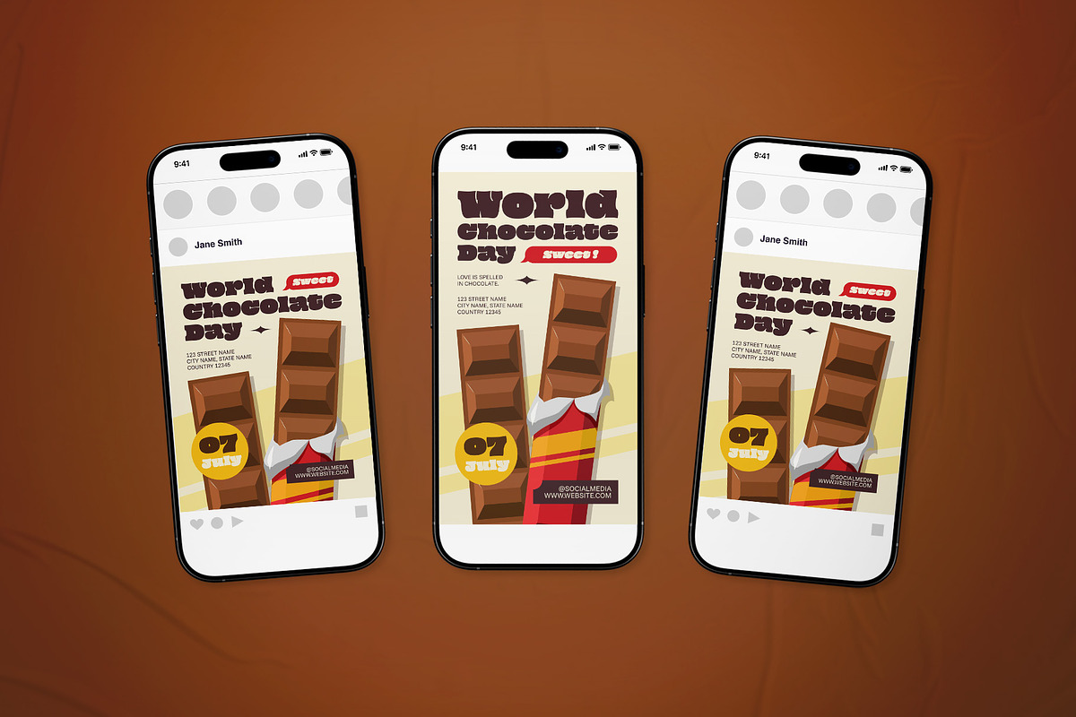 World Chocolate Day Event Flyer Set, a Flyer Template by The Good Store (Photo 2 of 2)