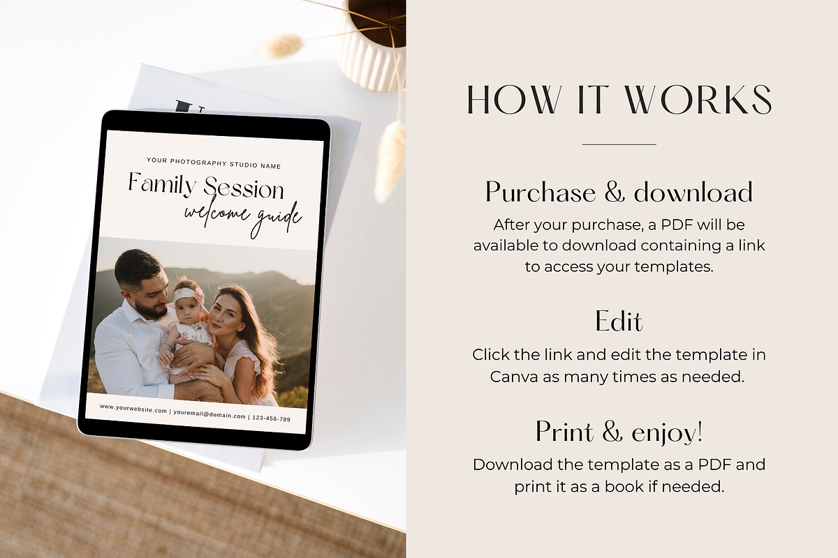 Photography Welcome Guide, a Magazine Template by ShopRShop