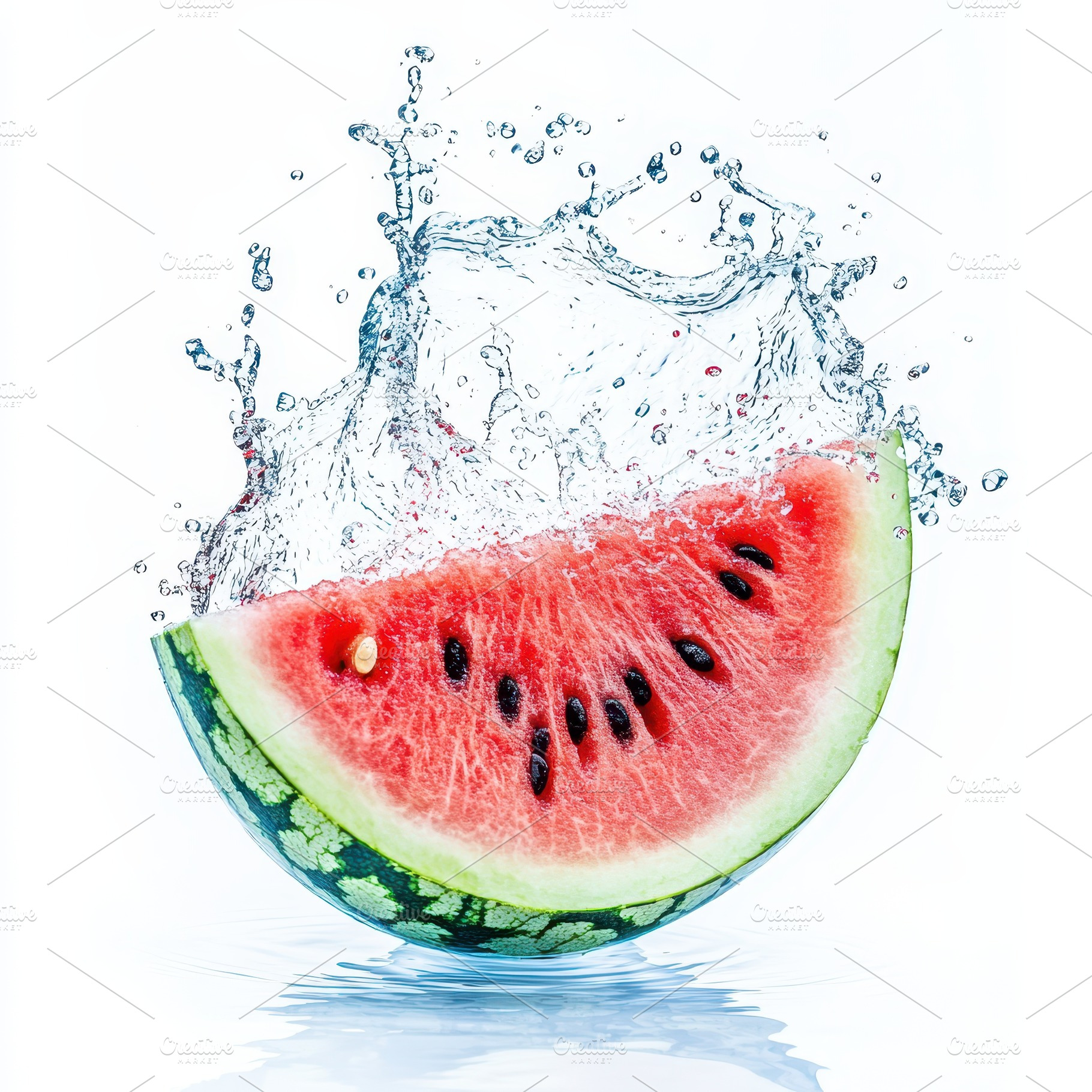 Watermelon Splash Refreshing Summer, a Food & Drink Photo by Pixeness Studio