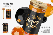 Honey Glass Jar Mockup Set, a Packaging Mockup by Graphic Bird (Thumbnail 1 of 7)
