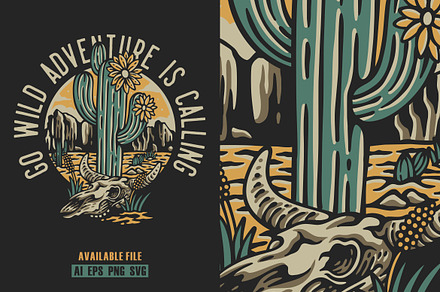 Cactus Vector Illustration, an Illustration by ImoogiStudio
