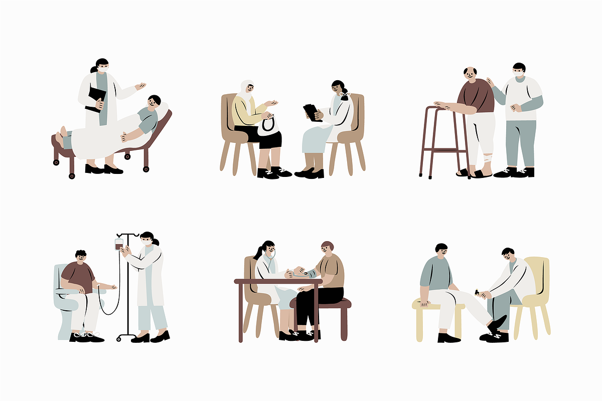 Doctor and Patient Illustration, an Object Graphic by Jump Studio (Photo 3 of 4)