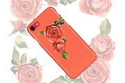 Red roses PNG watercolor flower set, a Seasonal Illustration by WatercolorPNG.com (Thumbnail 8 of 8)