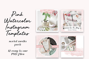 12 Feminine Instagram Templates