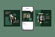 Podcast Instagram Post, a Social Media Template by MikroType Std (Thumbnail 4 of 4)
