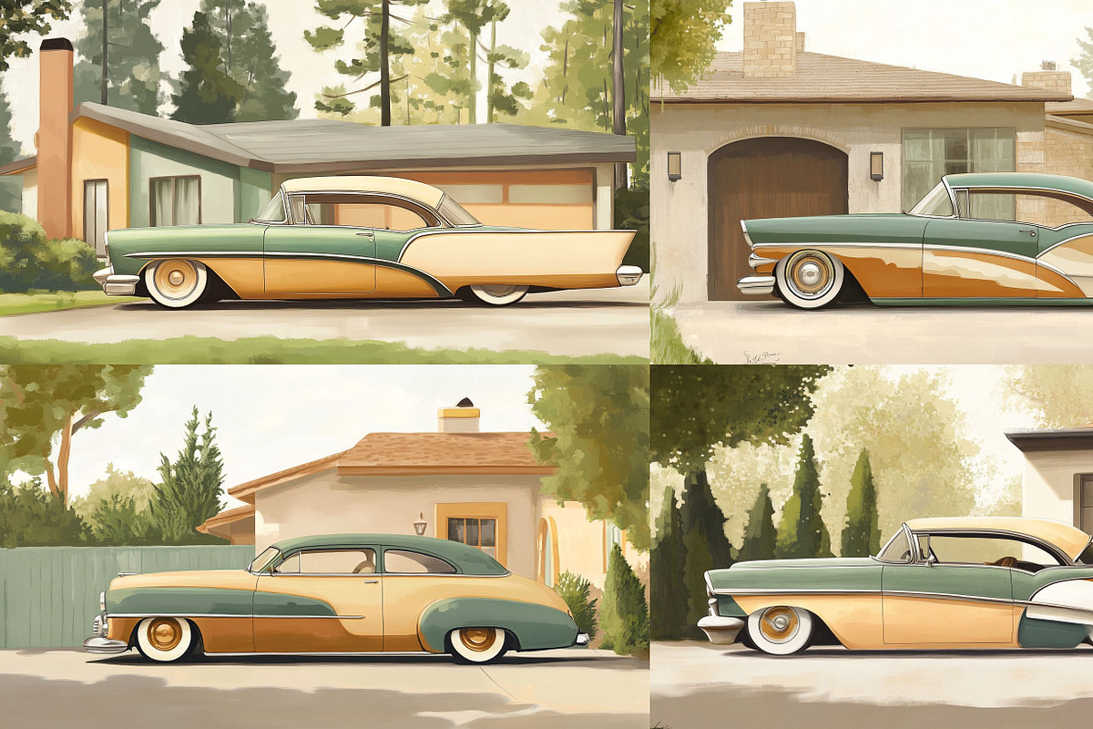 419 MJ Prompts & Srefs for Car Art, an Illustration by Sevenstyles (Photo 2 of 15)