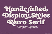 Centrio Return, a Serif Font by joelmaker (Thumbnail 13 of 21)