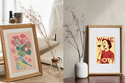Colorful Modern Maximalist Wall Art, a Wallpaper Graphic by Helospace (Thumbnail 7 of 10)