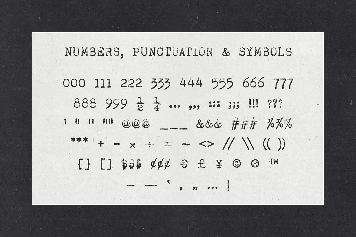 Corpus Typewriter Font, a Serif Font by Brent Galloway (Photo 7 of 10)