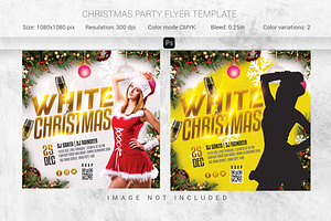 Christmas Party Flyer (Editable), a Flyer Template by Creativpixl