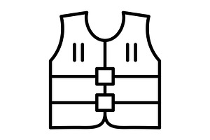 Vest Line Icon, an Icon by Pexelpy