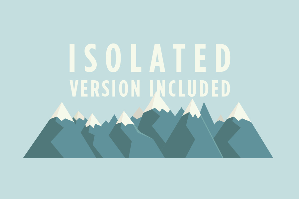 Tileable & Isolated Vector Mountains, a Pattern Graphic by Ramsey Creative (Photo 2 of 3)