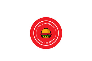 Burger Logo Design Restaurant, a Branding & Logo Template by AlvinStd